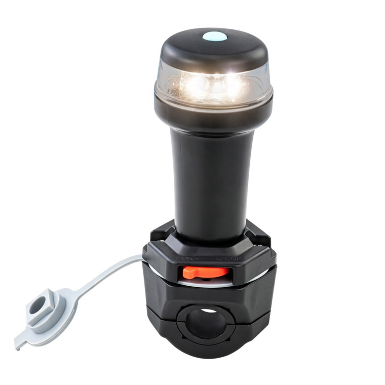 Portable All-Round White LED Navigation Light with Rail Mount(01102-RL)