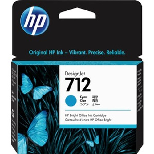 HP 712 29ml Cyan Ink Cartridge - 3ED67A