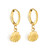 Seashell Gold Drop Earrings