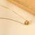 Daphine Barrel Gold Necklace