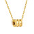 Daphine Barrel Gold Necklace
