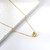 Agape Love Knot Gold Heart Necklace