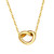 Agape Love Knot Gold Heart Necklace