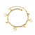 Love Struck Heart Charm Gold Anklet