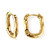Josephine Textured Gold Hoop Earrings