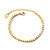 Milly Square Beaded Gold Bracelet