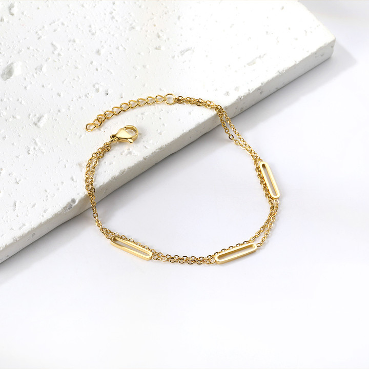 Norma Link Gold Bracelet