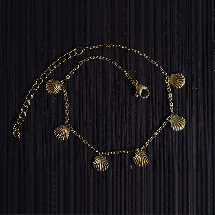 Seashell Gold Anklet