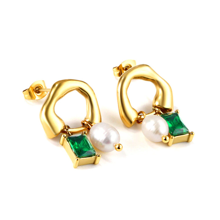 Basil Gold Earrings