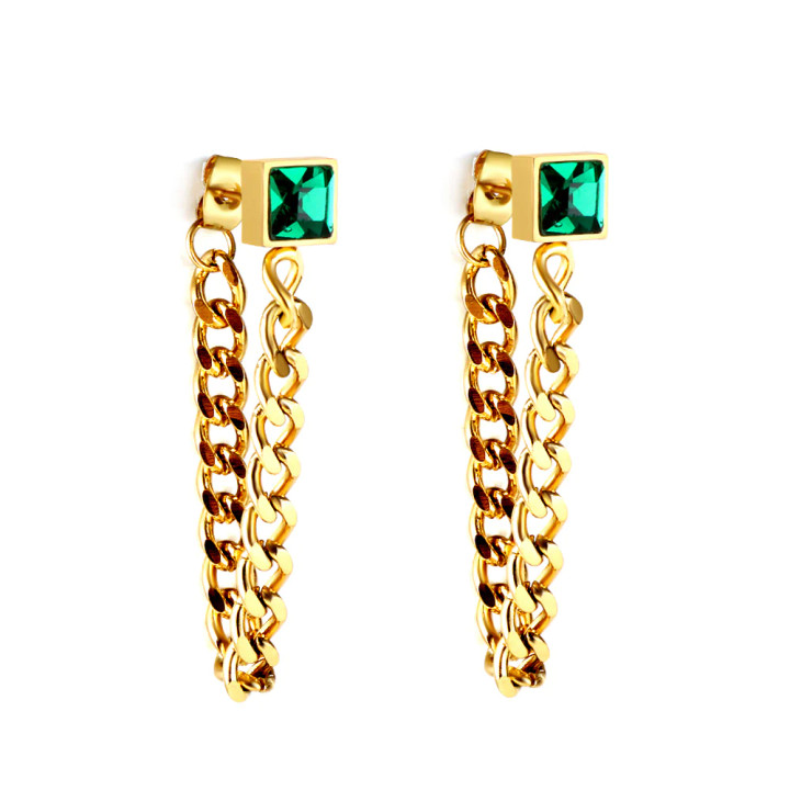 Midori Chain Gold Earrings