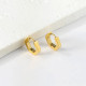 Arya Geometric Gold Huggie Earrings