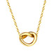 Agape Love Knot Gold Heart Necklace