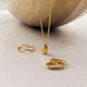 Droplet Gold Pendant