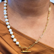 Ariel Pearl Gold Necklace