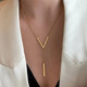 V- Gold Necklace