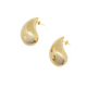 Chunky Hollow Water Drop Statement Earring