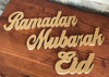 Ramadan Eid Mubarak Word Stands - All 3 words