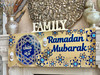 Ramadan Mubarak Gold Horizontal Banner