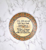 Halal Wealth Duaa Round Plaque 