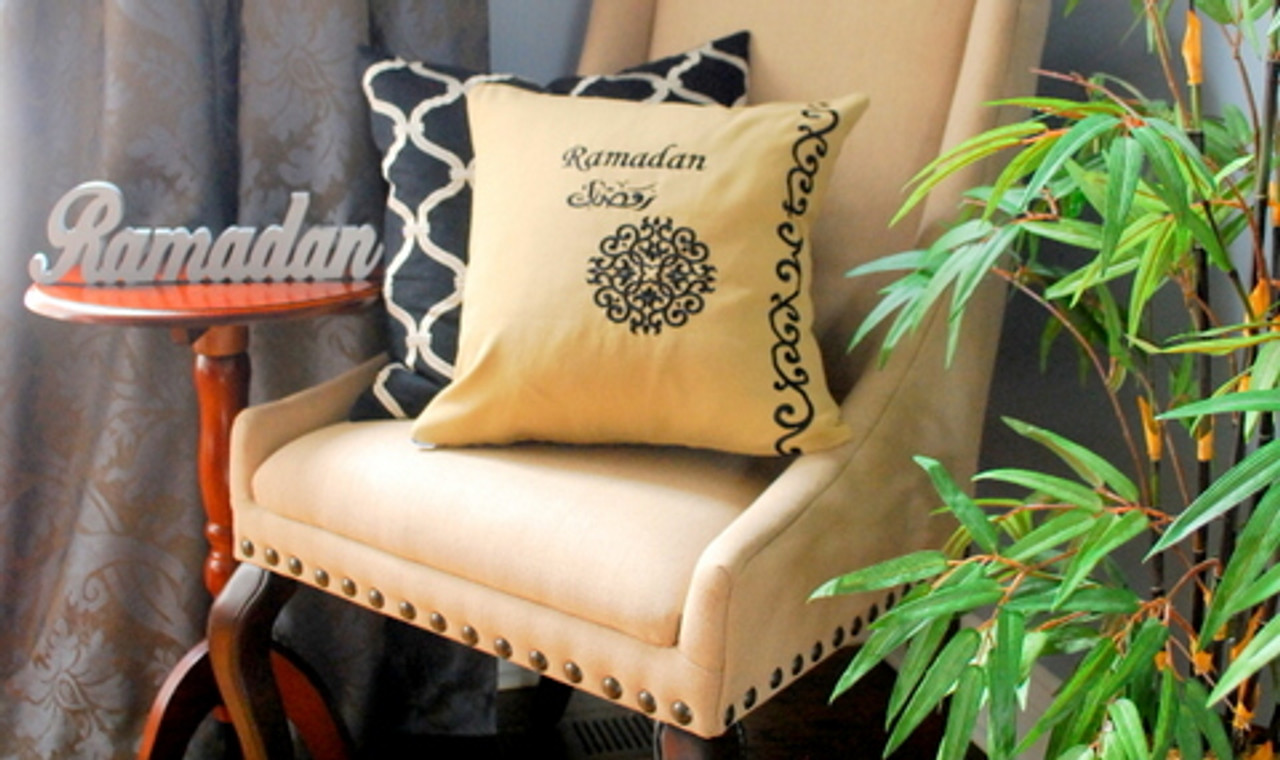 Ramadan Embroidered Pillow Case