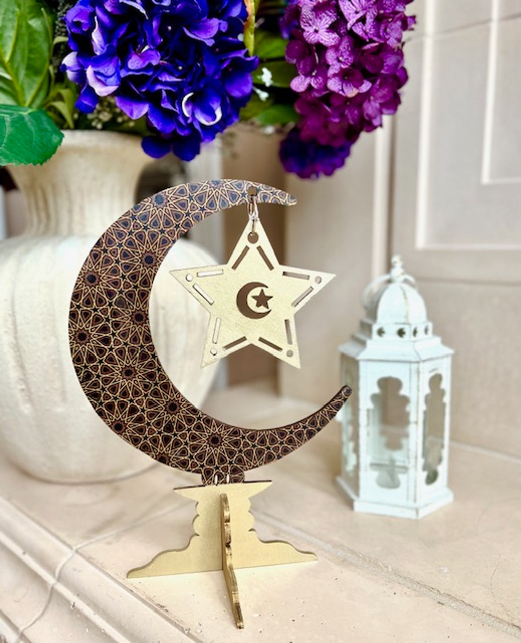 Brown Arabesque Moon