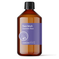 Naturallythinking Face Wash Base, smooth silky and glowing skin, use alone on sensitive skin or tailor with the addition of essential oils