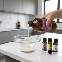 Using our moisture lotion with essential oils