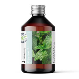 Peppermint water is cooling, antiseptic and useful on burns and sunburn Ideal for summer time use or for use when you are hot and bothered