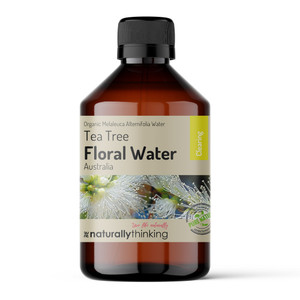 Anti-fungal and a popular choice with teenage boys for acne; tea tree water is refreshing and cleansing to the skin.