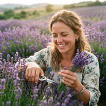 The Lavender is starting to bloom at our Farm 2024
