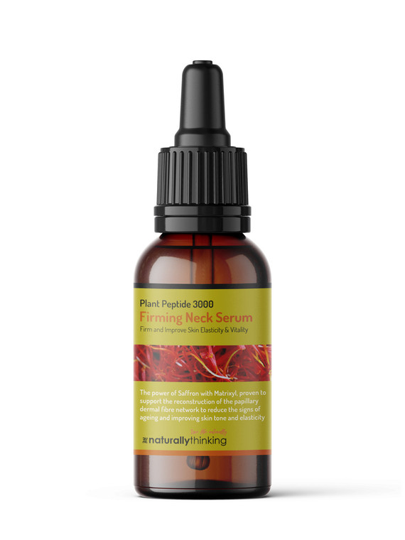 Saffron Peptide Firming Neck Serum helps to smooth the neck naturally