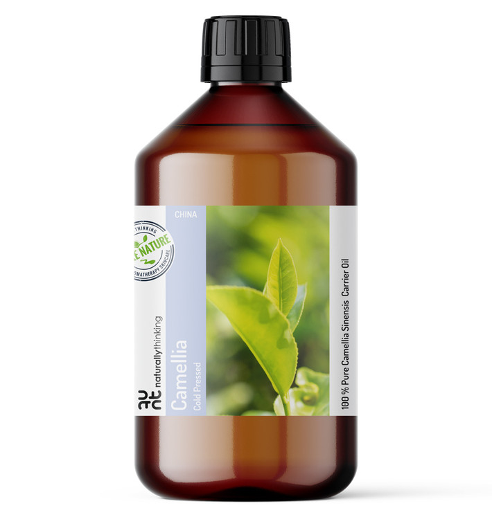 Camellia Seed Oil (White Tea) a light oil, easily absorbed and rich in Vitamin A to naturally regenerate the skin