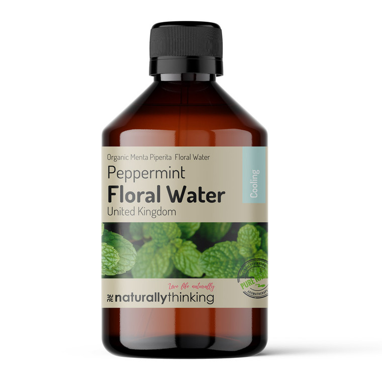 Peppermint water is cooling, antiseptic and useful on burns and sunburn Ideal for summer time use or for use when you are hot and bothered