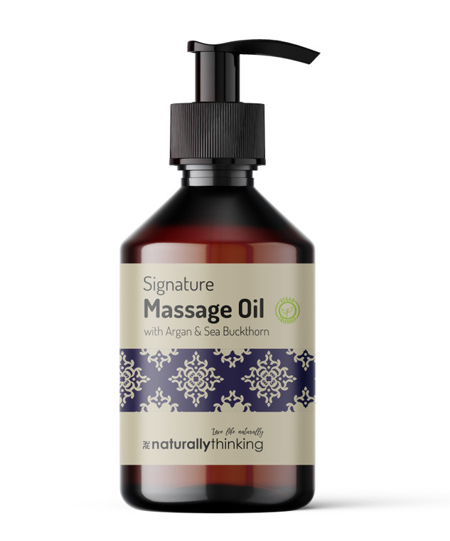 Signature massage oil a rich blend of cold pressed oils