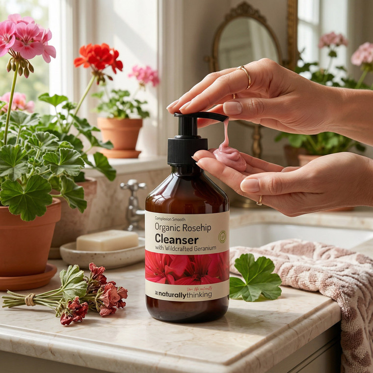 Organic Rosehip and Geranium Calming Cleanser 250ml