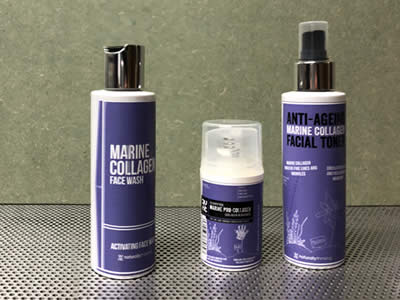 Marine Collagen Skincare range using pro collagen and natural ingredients