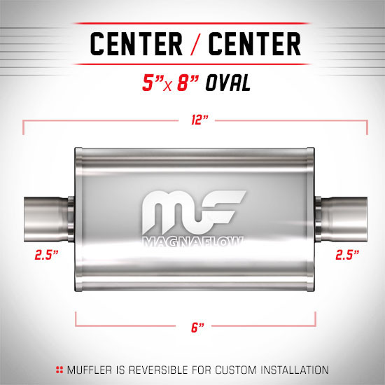 Magnaflow 14148 | Polished Stainless Muffler | 5