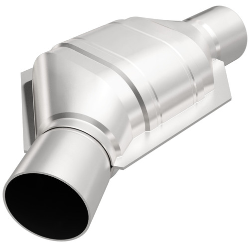 Magnaflow 447176 | 2.50in. Universal Fit | Angled Inlet | Ford E Series Ford F Series Front Position only as cataloged | California OBDII Catalytic Converter-cad 1