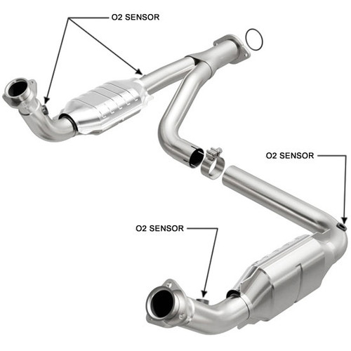 Sierra, Silverado 6.0L 2500 HD 6.0L Catalytic Converter Assembly Magnaflow 49644_