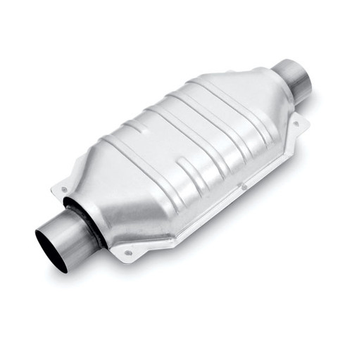 Magnaflow 445004 | 2.00in. in/out | Oval Body 4" Tall 6.375" Wide | 12" Body Length, 16" Overall Length | Universal California Legal Catalytic Converter | EO D-193-100