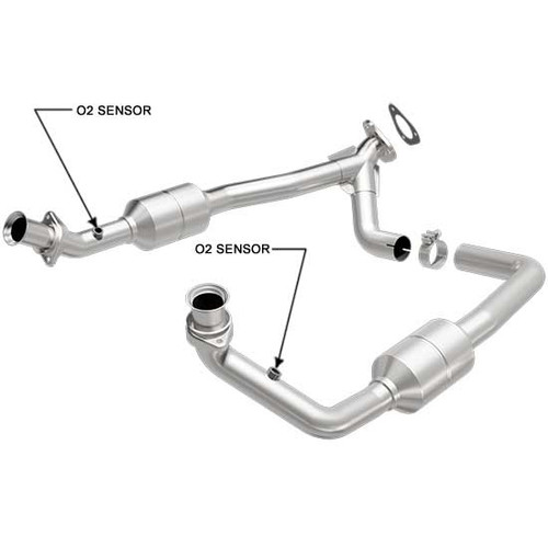 Magnaflow 24307 | Ford E-150,E=250,E-350 | 5.4L | Front Direct Fit Catalytic Converter Assembly | Standard Grade EPA