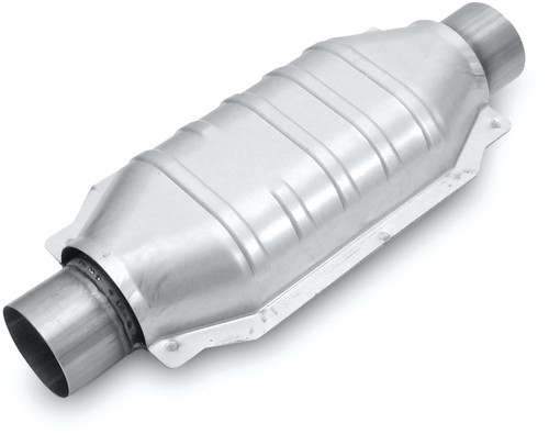 Magnaflow 445006 | 2.50in. in/out | Oval Body 4" Tall 6.375" Wide | 12" Body Length, 16" Overall Length |  Universal California Legal Catalytic Converter | EO D-193-100