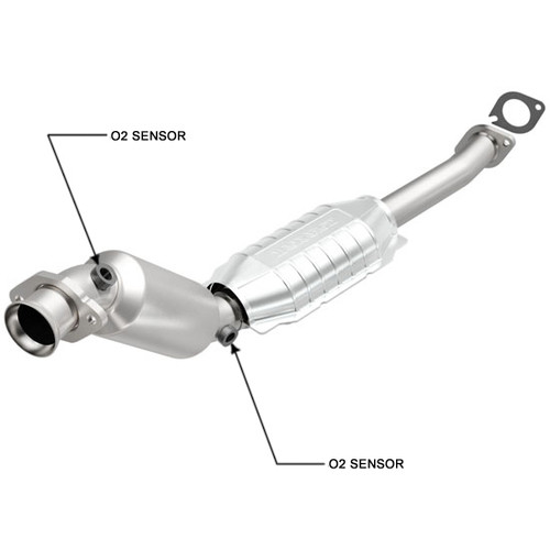 Magnaflow 541011 | FORD CROWN VICTORIA, LINCOLN TOWN CAR, MERCURY GRAND MARQUIS | 4.6L | Passenger Side | Catalytic Converter-Direct Fit | California Legal | EO# D-193-123