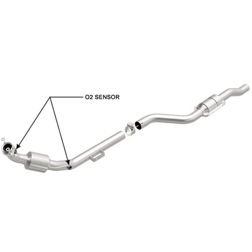 Magnaflow 454040 | MERCEDES-BENZ CLK320/E320/C240/C320 | 2.6L/3.2L | Passenger Side | Catalytic Converter-Direct Fit | California Legal | EO# D-193-110