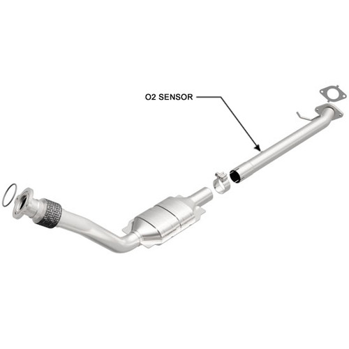 Magnaflow 455041 | BUICK RENDEZVOUS, CHEVROLET VENTURE, OLDSMOBILE SILHOUETTE, PONTIAC AZTEK/MONTANA | 3.4L | Catalytic Converter-Direct Fit | California Legal | EO# D-193-115