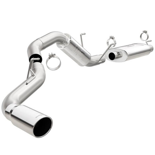 Magnaflow 19200 | Dodge Ram 2500/3500 | 6.4L Hemi | Stainless Large Core 4" Single Side Exit Performance Exhaust System | Fits All Cab and bed combinations |