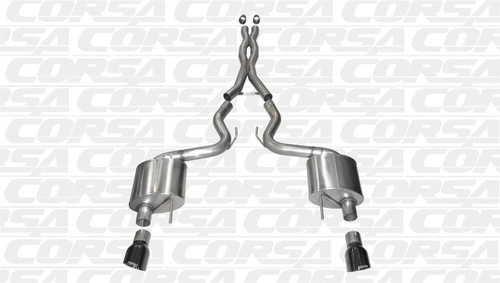 Mustang GT Exhaust Corsa Black