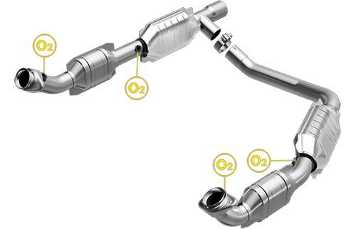 Magnaflow 558439 | Ford E-150/E-250/E-350 | 5.4L | Direct-Fit Catalytic Converter Assembly | California Legal | EO# D-193-128