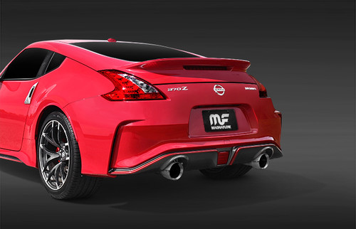 Magnaflow 19135 | Nissan 370Z | Dual Exit | Stainless Sport High Performance Exhaust System-Installed rear pic