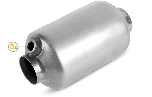 Magnaflow 4481335 | 2.25" in/out | 4" Round Body | 11.25" Length | Universal California Legal Catalytic Converter | EO# D-193-139